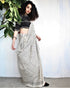 Ivory Black Hand Block Printed Cotton Mul Saree
